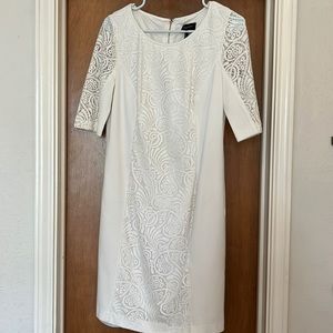 Laundry white lace dress